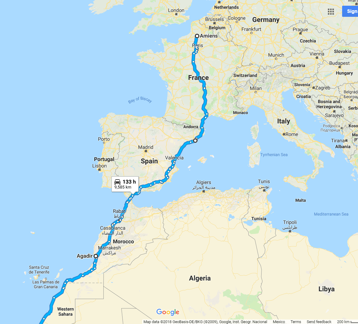 France Jusqu'au Sahara Occidental